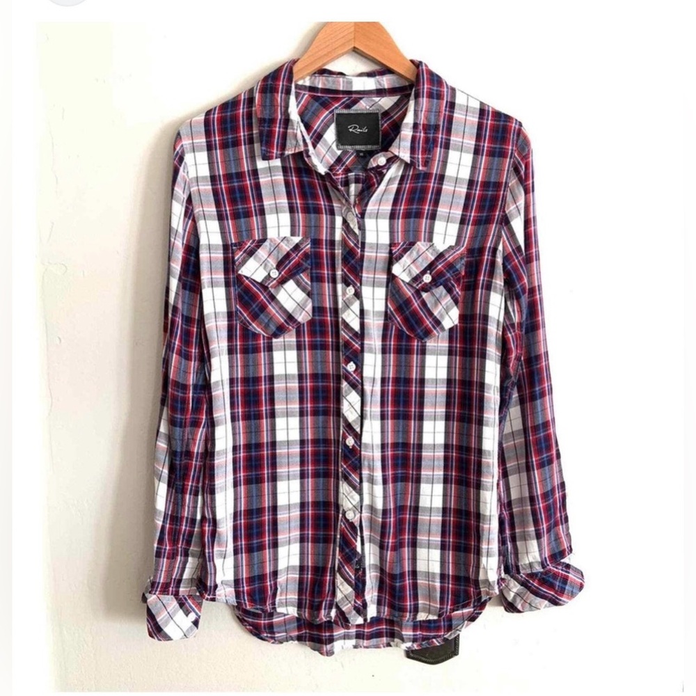 Rails Red and Blue Plaid Button Down Shirt